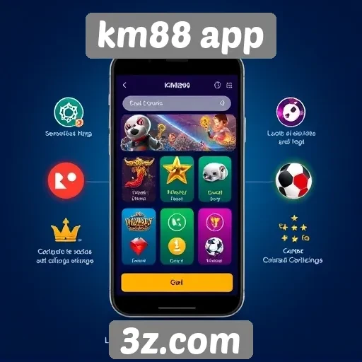 Funcionalidades principais do km88 app